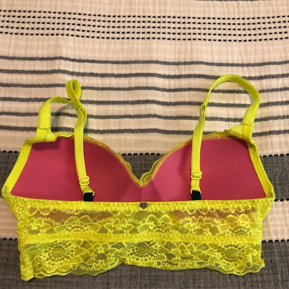 SOLD Victorias Secret Neon Bra 🍋 - Picture 2 of 3